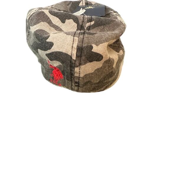 U.S. Polo Assn. Camo Olive Green Cotton Scally Cap Men Sz M/L - Picture 2 of 10